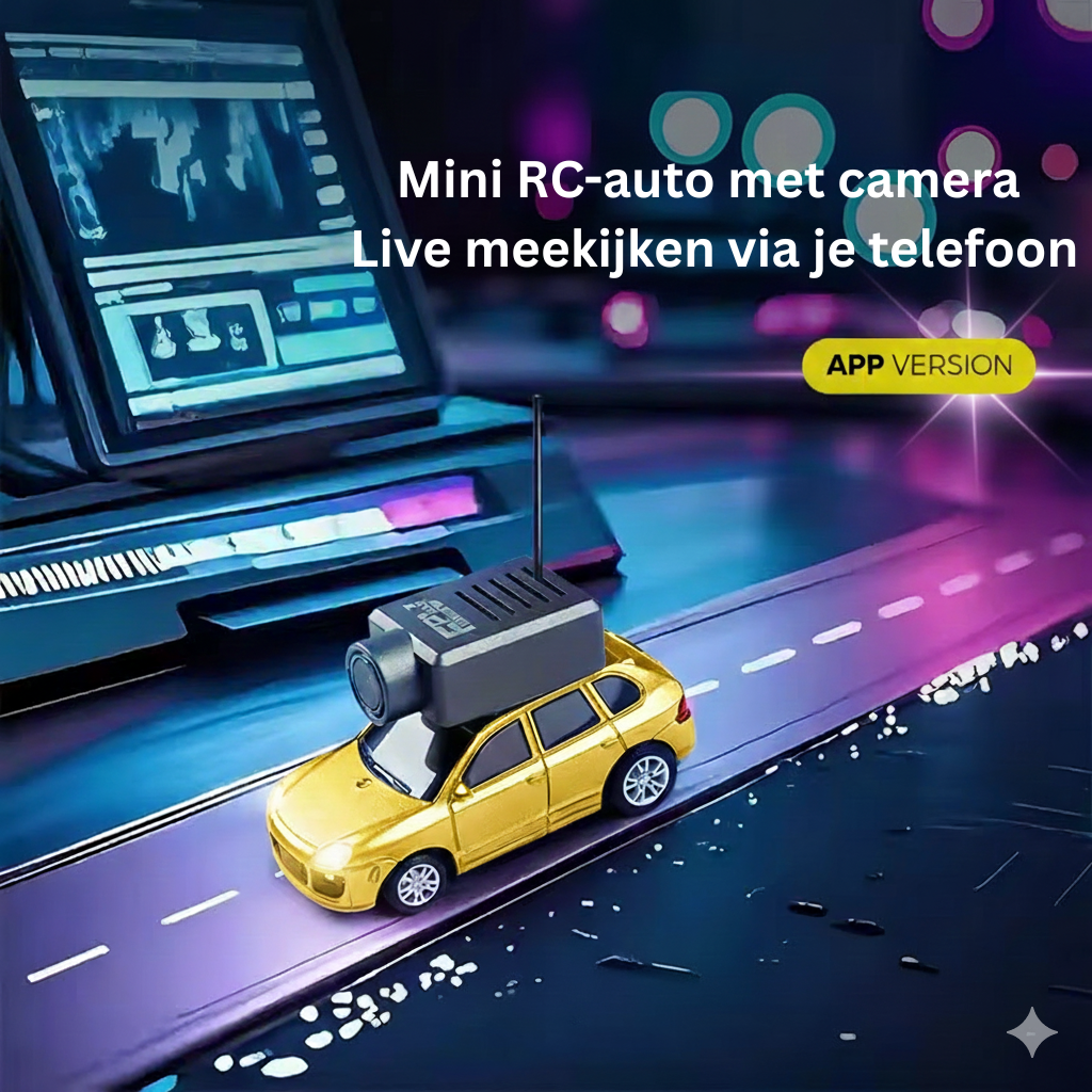 Mini voiture télécommandée avec caméra HD | Contrôle via application