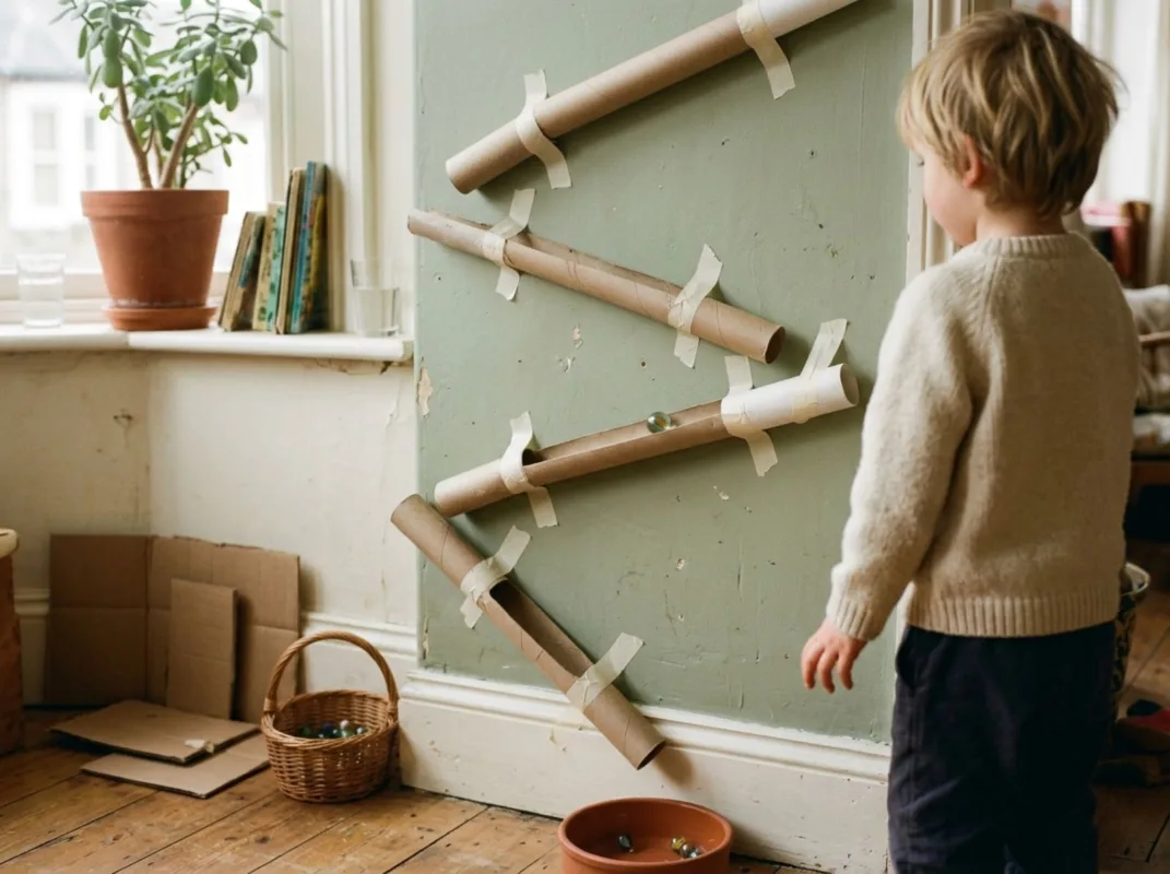Cardboard Marble Run
